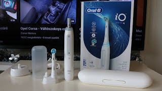 OralB iO Series 4  Unboxing Test amp Cleaning [upl. by Atilrak]