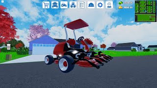 Playing Lawn Mowing Sim Roblox Part 1 [upl. by Kenleigh293]