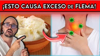 5 ALIMENTOS que causan MOCO y FLEMA EN LA GARGANTA  ¡REMEDIOS para eliminar MOCOS [upl. by Jereld]