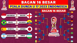 RESMI LOLOS Bagan 16 Besar Piala Dunia U 17 2023  Jadwal 16 Besar Piala Dunia U 17 2023 Indonesia [upl. by Atile]