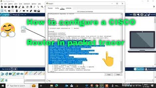 Cisco Packet Tracer Router Configuration Step By Step  Router Configuration Step by Step [upl. by Eiramoj]