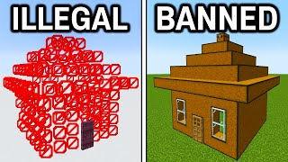 71 Illegal Houses In Minecraft [upl. by Laucsap]