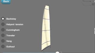 sailtrim upwind one main backstay [upl. by Ansaev]