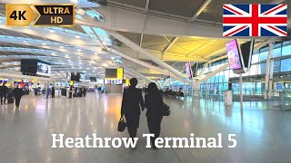 4K London 🇬🇧 Heathrow Airport central bus station Terminal 2amp3 to Terminal 5  Free transfer [upl. by Donni]