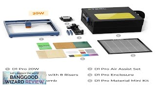 EUUS Direct xTool D1 Pro 20W Laser Engraver Allin1 Kit Gray Review [upl. by Sharma]