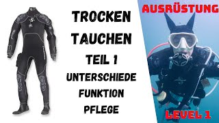 Trocken und Tauchen Der Trockentauchanzug oder Drysuit [upl. by Heyman]