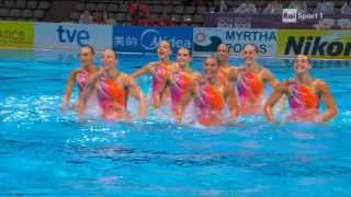 Nuoto Sincronizzato  Mondiali Barcellona 2013  Squadra Tecnica Italia [upl. by Dnomzed]