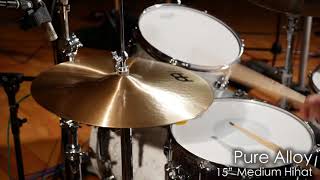 Meinl Cymbals ByzancePure Alloy 15quot Hihat Morph Demo [upl. by Akirej981]