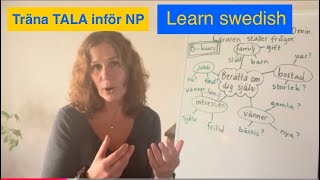 Kan du TALA svenska Träna till NP på Sfi Berätta om dig själv How to learn swedish TEXTSUBTITLES [upl. by Ahseirej926]