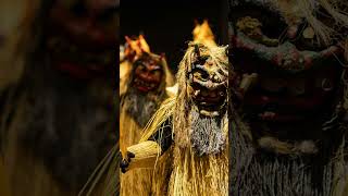 Friendly Monsters or Fearsome Demons japan japaneseculture festival demons masks [upl. by Enialahs]