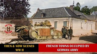 FRENCH TOWNS OCCUPIED BY GERMAN ARMY 1940 [upl. by Llertram]