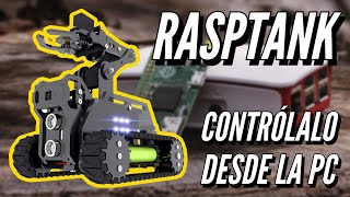 Robot RaspTank con brazo mecanico montable DIY con multiples funciones [upl. by Aneres]