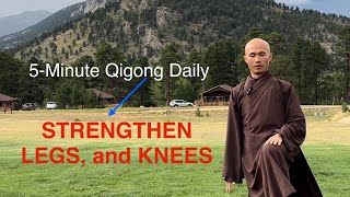 RELAX and STRENGTHEN Legs Knees  5 Minute Qigong Slap Two Knees [upl. by Radke]