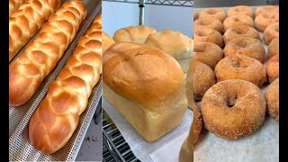 Fluffy bread fluffy doughnut and brioche for lunch [upl. by Ardnuyek]