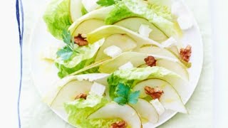 Recette  Salade dendives à la poire [upl. by Aissej]