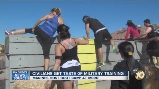 Civilians get taste of military training 12th annual Boot Camp Challenge held at MCRD [upl. by Barbara322]