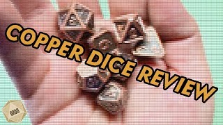 Die Hard Dice Unboxing and Review COPPER METAL DICE [upl. by Fauch]