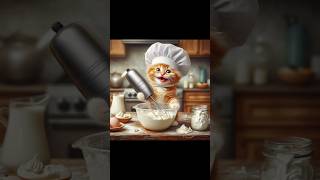 A cat🐱is preparing foodaicat aicat catstory shorts meow catvideos [upl. by Assenal]