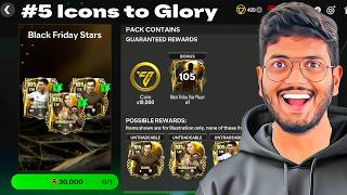 I Opened 105 OVR Guaranteed Pack from Black Friday  Icons to Glory Ep 5 [upl. by Stella]