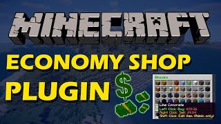 Buy Sell and Edit items in Minecraft with Economy Shop GUI Plugin [upl. by Marcel905]