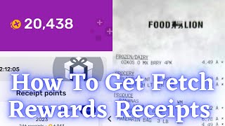 How To Get Your Fetch Rewards Receipts [upl. by Llehcnom]