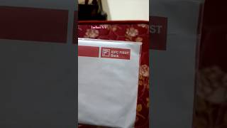 Idfc first bank welcome kit idfcfirstbank youtubeshorts bhojpurisong indiana1 [upl. by Lisabet]