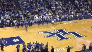 Ellen Calipari is the Y in Kentucky Cheer at Rupp Arena [upl. by Ries]