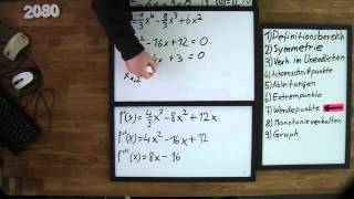 Funktionsuntersuchung Beispiel 2 Teil 4 Kurvendiskussion  Mathematik  Analysis [upl. by Carnahan]