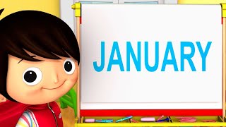 Months Of The Year Song  Little Baby Music Time  Nursery Rhymes  Baby Songs [upl. by Reivax]