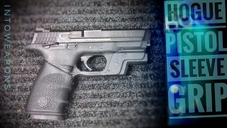 Hogue Grips Handall Grip Sleeve Install on MampP9mm [upl. by Elokyn]