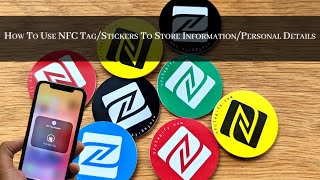 How To Use NFC TagStickers To Store InformationPersonal Details  The Passionate Geek [upl. by Alicec621]