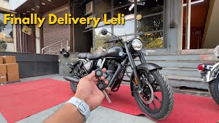 Finally  Taking Delivery of our New Bike  Royal Enfield 350 all black 2024  Vlog  30 [upl. by Tarrah163]