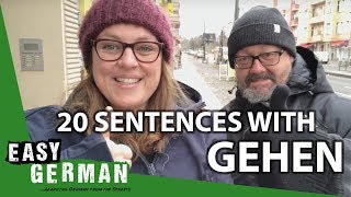 20 Sentences with the Verb quotgehenquot  Super Easy German 58 [upl. by Leake]