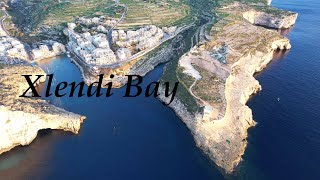 Xlendi Bay  Mavic Air 2 Drone Video [upl. by Ynehteb]