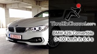 BMW 428i Convertible acceleration  ThrottleChannelcom [upl. by Neruat]