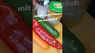 GemüseNudelPfanne mit Kokosmilch shorts kochen lecker [upl. by Ashlin]