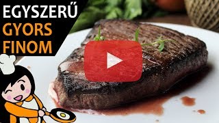 Marha steak  Recept Videók [upl. by Erdei]