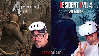 Resident Evil 4  VR  Meta Quest 3 remaster vs PSVR2 remake  Comparison [upl. by Nilorac]