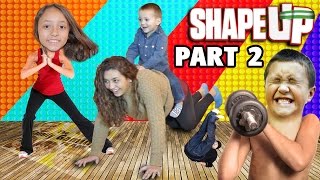 Shape Up pt 2 Mom Works Out FGTEEV Fitness Challenge Fun Xbox One Face Cam Gameplay [upl. by Ahael]