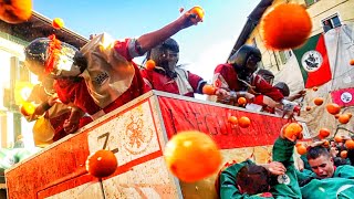 BATTLE OF THE ORANGES 2019  Battaglia delle Arance  Carnevale Ivrea [upl. by Ettennod]