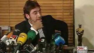 Primeras declaraciones de Bardem tras Ganar el Oscar CNN II [upl. by Breech]