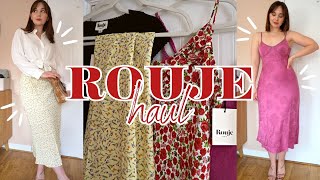 ROUJE HAUL  Trying on pieces from their SpringSummer 23 collection  Size 12 [upl. by Anerat]