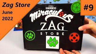 Unboxing Miraculous Ladybug Zag Store Box 9  June 2022 [upl. by Nalahs720]