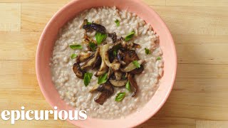 How to Make Risotto with Mushrooms and Leeks  Epicurious [upl. by Seagrave318]