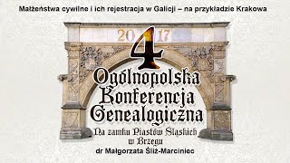 Małżeństwa cywilne i ich rejestracja w Galicji  Brzeg 2017 [upl. by Farlee]