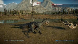 IndoRaptor Vs E750 Scorpios Rex  Jurassic World Evolution 2  Ps4 [upl. by Esyned303]