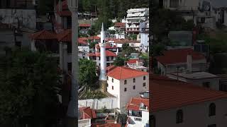 Xanthi greece xanthi muslim islam minaret mosque aerialvideography minority travel drone [upl. by Bakki]