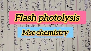 Flash Photolysis for Fast Reactions [upl. by Thadeus]