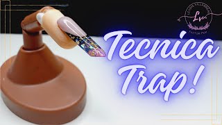 Como realizar la Tecnica trap con acrilico y gel de construccion [upl. by Hadden]