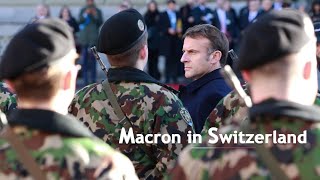 Emmanuel Macron in Switzerland  Emmanuel Macron en Suisse  Staatsbesuch Frankreich [upl. by Ayama587]